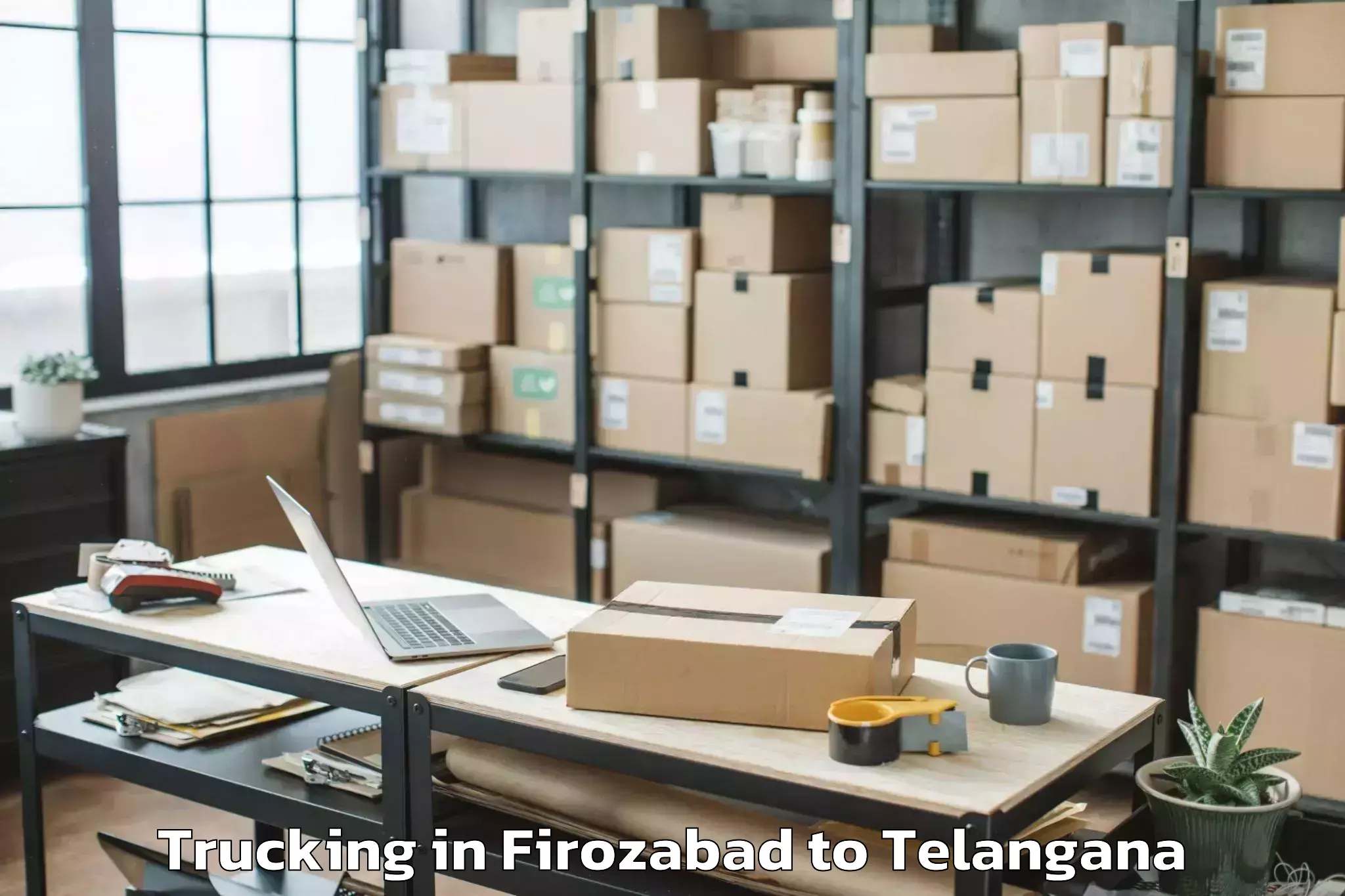 Trusted Firozabad to Vikarabad Trucking